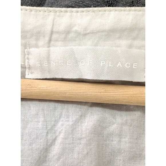 Sense of Place Boho Flowy White 100% Cotton Top w/ Fringes EUC (see measurement) - Picture 5 of 5